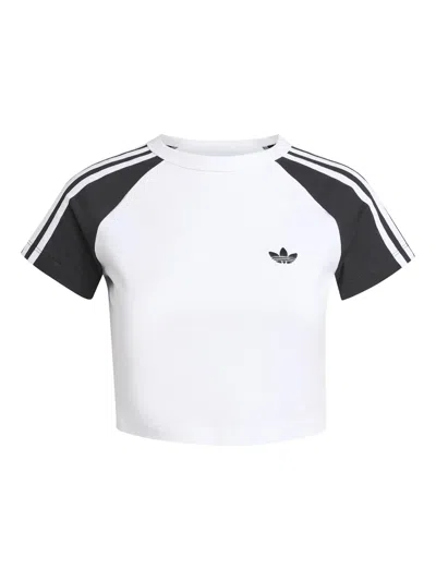 Adidas Originals Three-stripe Baby T-shirt In White