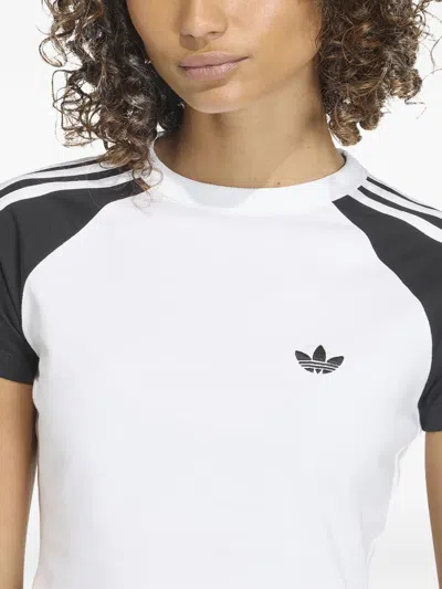 Adidas Originals Three-stripe Baby T-shirt In White