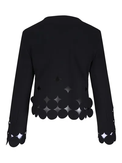 Akris Punto Cut-out Cropped Jacket In Black