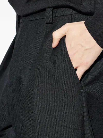 Apc A.p.c. Regular Fit Pleat Detailed Trousers In Black