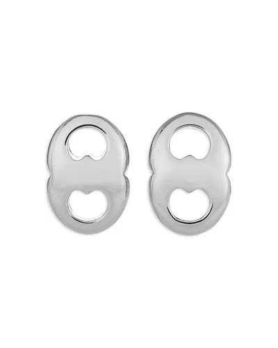 Tory Burch Gemini Link Stud Earrings In Brown