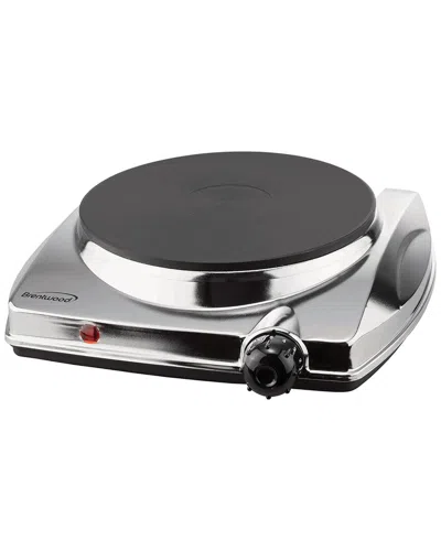 Brentwood 1000w Electric Single Hotplate In Silver