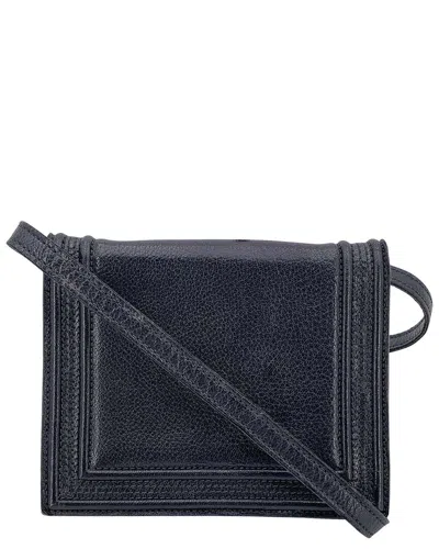 Saint Laurent Black Leather Shoulder Bag (authentic Pre-loved)