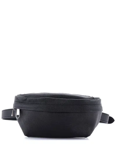 Gucci Logo Belt Bag Leather With Gg Coated Canvas (authentic Pre-loved)