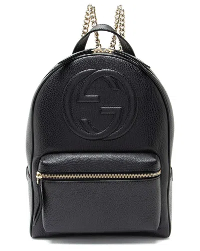 Gucci Leather Soho Chain Backpack (authentic Pre-loved)
