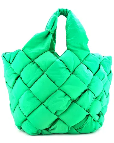 Bottega Veneta Cassette Paper Tote Intrecciato Nylon (authentic Pre-loved)