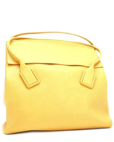 Bottega Veneta Arco Flap Shopper Tote Smooth Leather Xl (authentic Pre-loved)