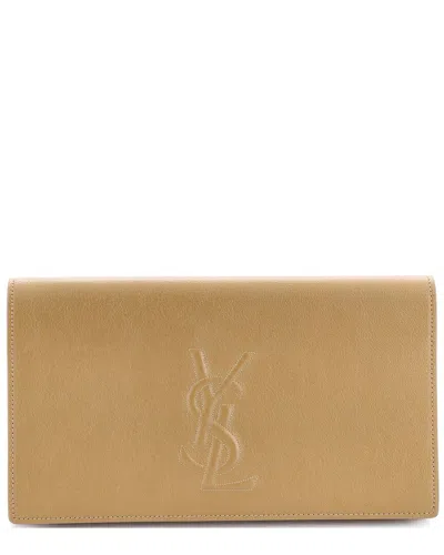 Saint Laurent Belle De Jour Clutch Leather Large (authentic Pre-loved)