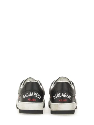 Dsquared2 Dsquared Men Leather Sneaker In Multi