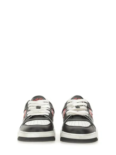 Dsquared2 Dsquared Men Leather Sneaker In Multi