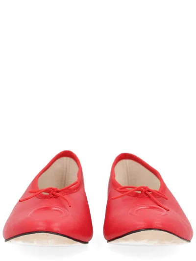 Marine Serre Ballerina "lilouh"  X Repetto In Red