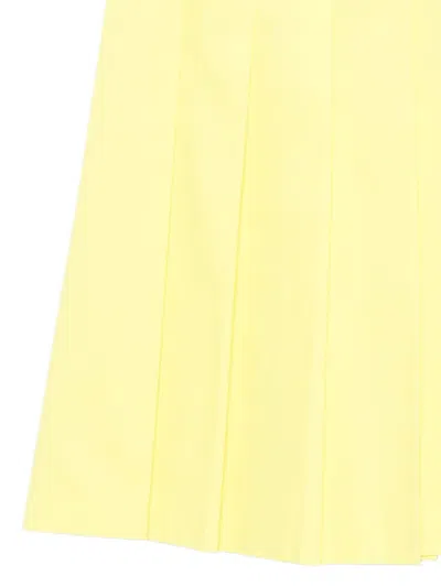 Drhope Pleated Skirt In Yellow