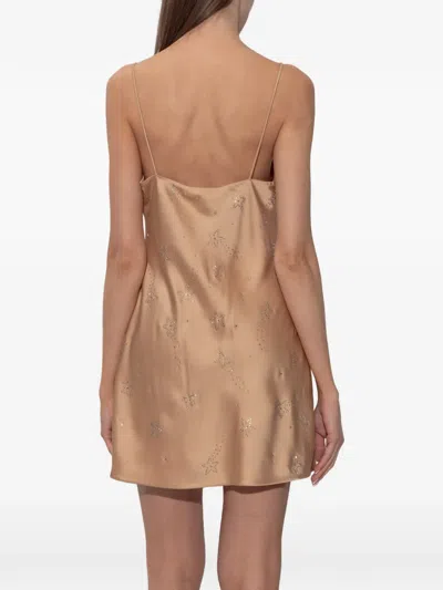 Loveshackfancy Star-pattern Slip Dress In Multi