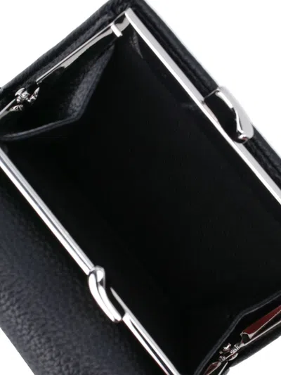 Vivienne Westwood Tri-fold Wallet Orb In Black