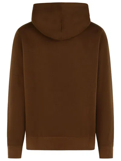 Polo Ralph Lauren Brown Cotton Blend Sweatshirt In Brown