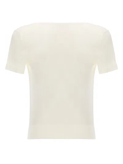 Theory Wool T-shirt In Neutral