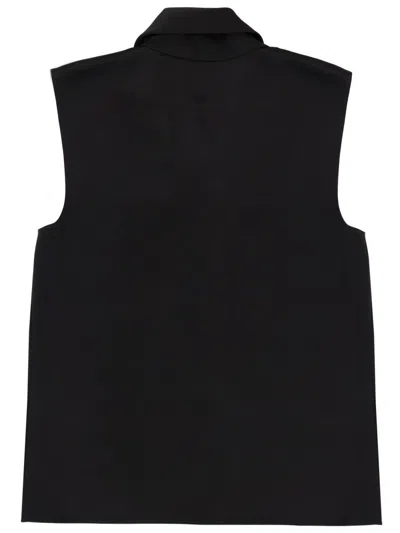 Theory Draped Top In Black
