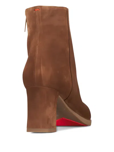 Santoni Estel Pointed-toe Boots In Brown