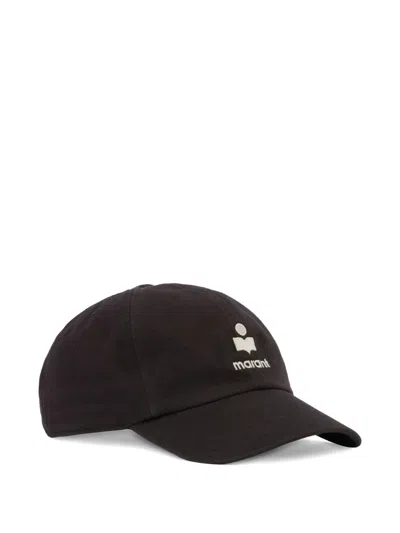 Isabel Marant Tomas Embroidered Cap In Black