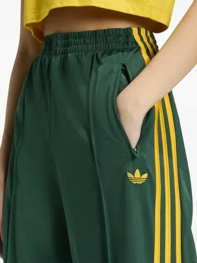 Adidas Originals Loose Stripe Track Pants In Green