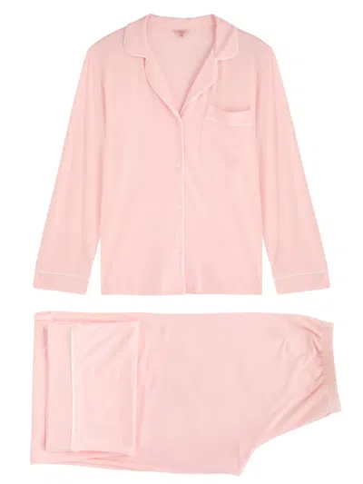 Eberjey Gisele Long-sleeve Pyjama Set In Pink