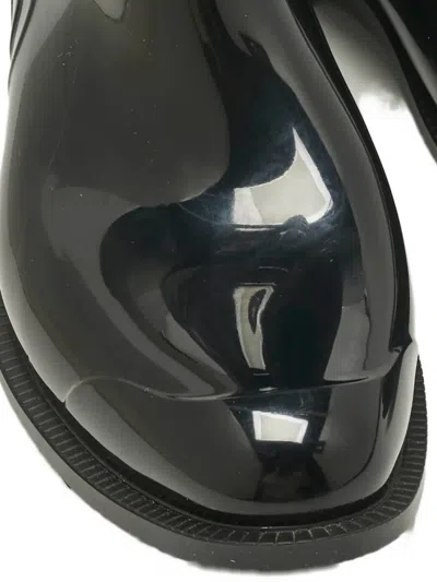 Pre-owned Burberry House Check Buckle Boots In Black