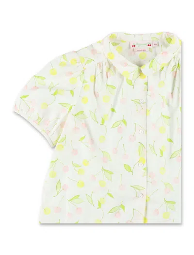 Bonpoint Printed Cotton Adele Shirt Fot Girls In Multi