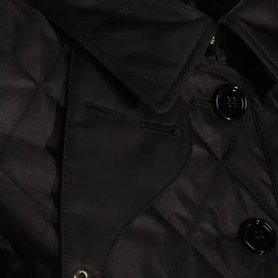 Burberry Long Sleeved Quilted Buttoned Jacket In Black