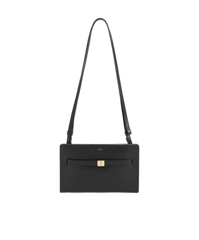 Totême Womens Toteme Belted Leather Cross Body Bag In Black
