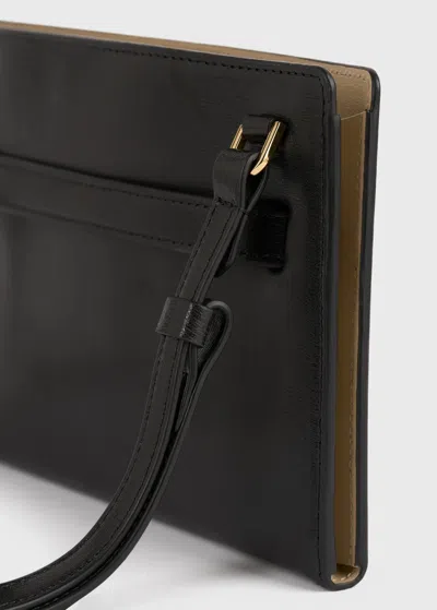Totême Womens Toteme Belted Leather Cross Body Bag In Black