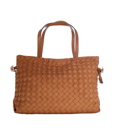 Liu •jo Liu Jo Sequoia Zipped Tote Bag In Brown