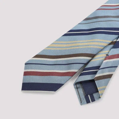 Paul Smith Striped Tie In Multi