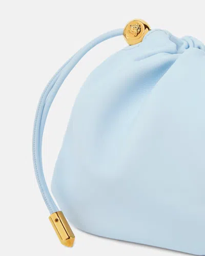 Versace Lamb Leather Mini Shoulder Bag Adjustable Strap In Red