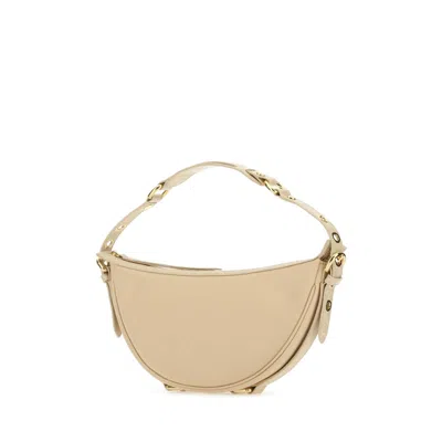 By Far Cream Leather Gib Shoulder Bag