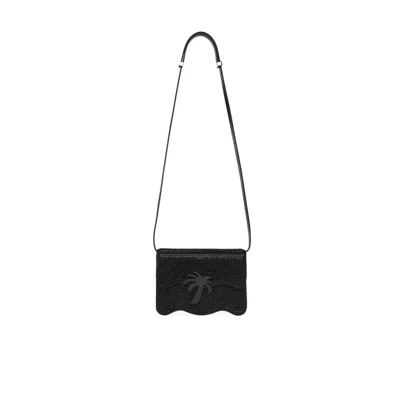 Palm Angels Palm Beach Crossbody Bag In Black