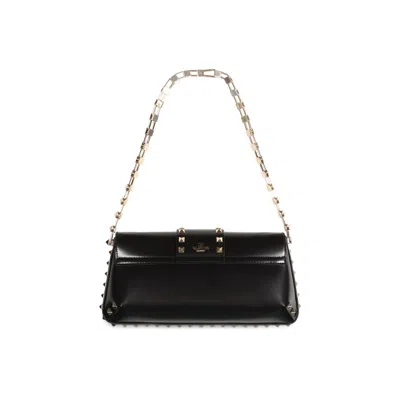 Valentino Garavani Garavani Rockstud Shoulder Bag In Black