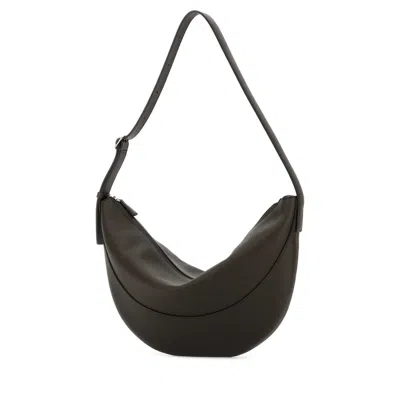 The Row Brown Leather Jouve Shoulder Bag