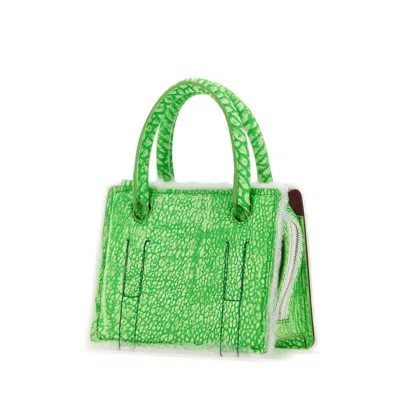 Dentro Printed Leather Mini Otto Handbag