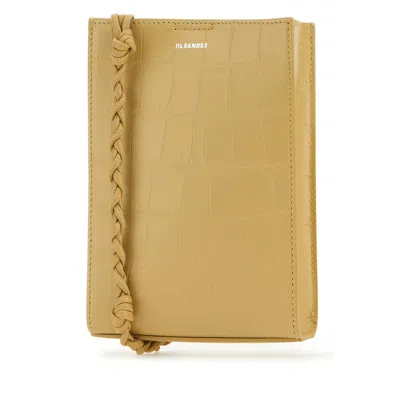 Jil Sander Beige Leather Small Tangle Shoulder Bag