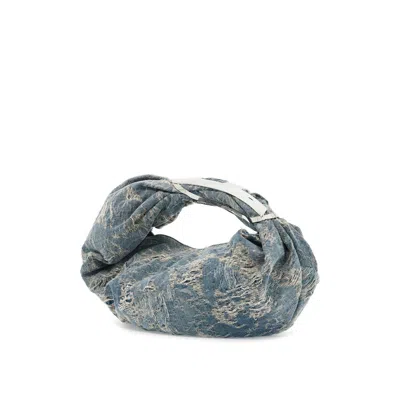 Diesel Denim Grab-d Hobo Shopping Bag In Blue