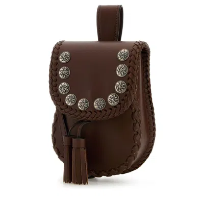 Prada Brown Leather Crossbody Bag