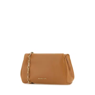 Michael Kors Camel Leather Belle Crossbody Bag