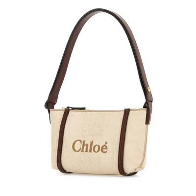Chloé Chlo Sand Canvas Carry Shoulder Bag In Multi