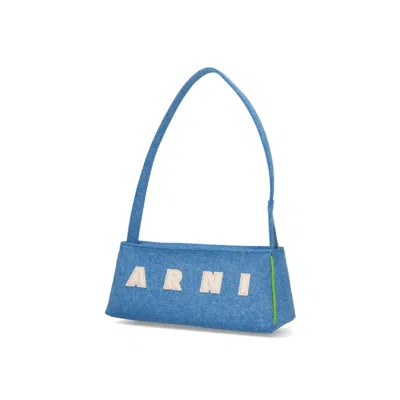 Marni Museo Denim Bag In Blue