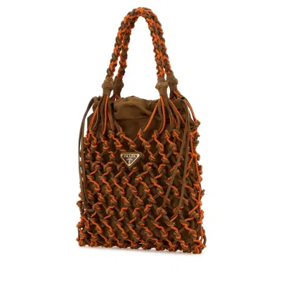 Prada Two-tone Mesh Handbag