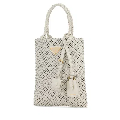 Prada White Leather Handbag