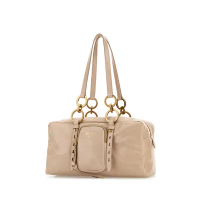 Prada Powder Pink Leather Handbag