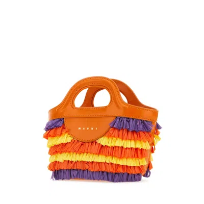 Marni Multicolor Fabric Micro Tropicalia Summer Handbag In Multi