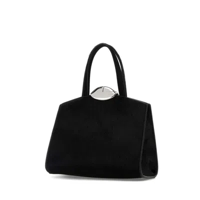 Benedetta Bruzziches Black Calf Hair Serena La Petite Handbag