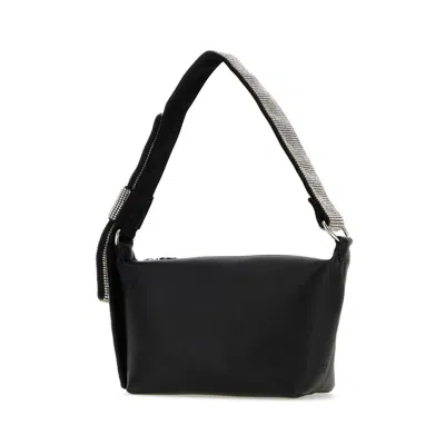 Kara Black Nappa Leather Shoulder Bag In Multi